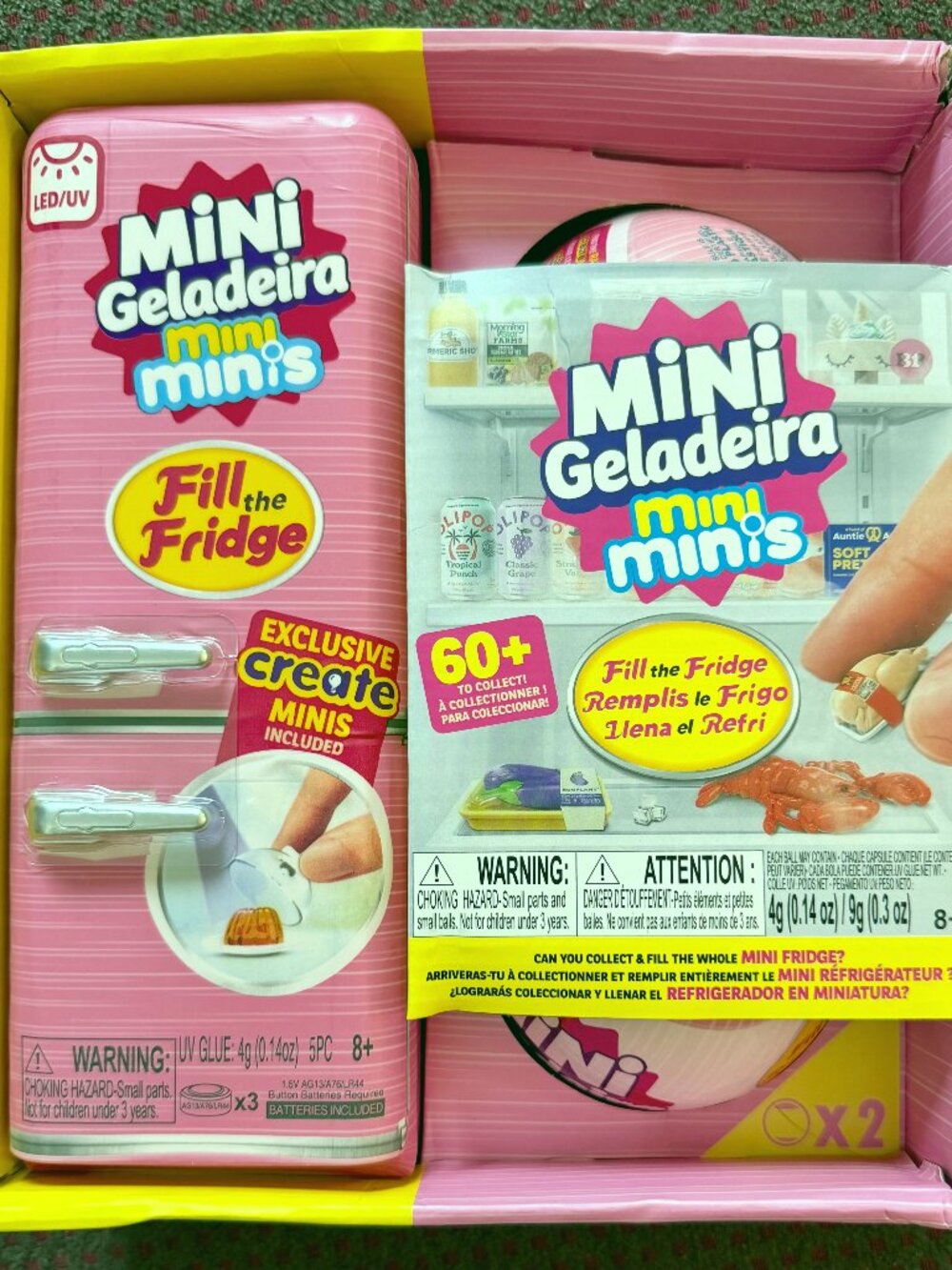 ZURU Mini Brands Fill the Fridge Playset Pastel Pink International Exclusive NEW
